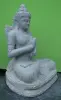  Product image 4 of the product “Seated Dewi Sri made of Riverstone in Dharmachakra gesture of wheel of the teaching of the Dharma, H. 80cm. ”